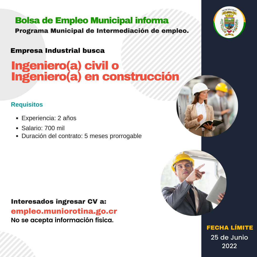 SE BUSCA INGENIERO (A)